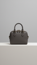 Graphite Mini Satchel With Premium Hardware
