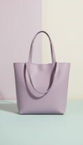 Lilac Vegan Leather Tote Bag